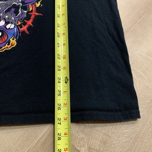 Ice Nine Kills INK Snake Skulls Fire & Thorns Black T-Shirt Men's XL Metal Band - Picture 6 of 6